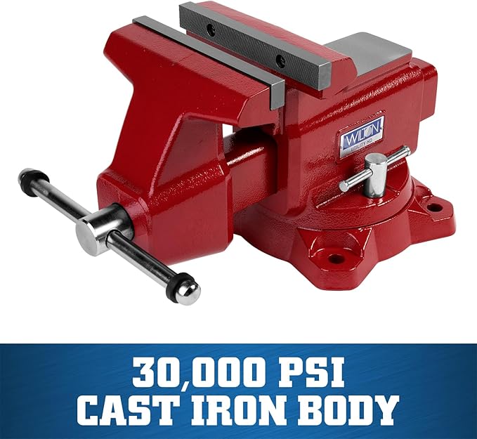 Wilton Utility HD Bench Vise, 8" Jaw Width, 8-1/2" Jaw Opening, 4-1/2" Throat (Model 648UHD)