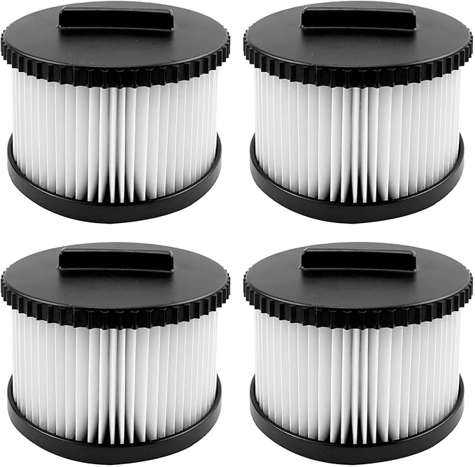 4 Pack DWV9330 Replacement Vacuum Filter Compatible with DeWalt DWV010 & DWV012 Dust Extractor - Part # DWV9330 (for DeWalt 8 Gallon & 12 Gallon)