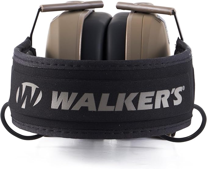 Walker's Razor Slim Ultra Low Profile Compact Design Adjustable Range Shooting Hunting Hearing Protection Electronic Earmuffs