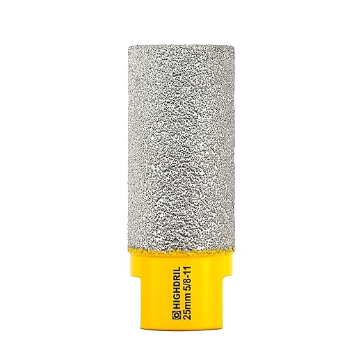 HIGHDRIL Diamond Milling Bit for Enlarging and Shaping Hole,Diameter 25MM (1") Dry Drilling Core Bit for Porcelain,Hard Ceramic,Granite and Marble