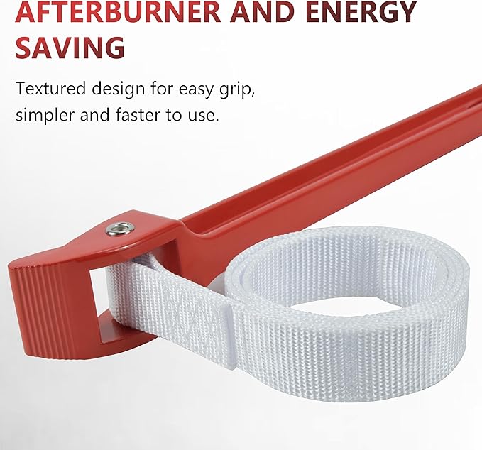 Thsakzo 12" Adjustable WrenchNylon Strap Wrench, For Removing Or Oil Filter Strap Opener Wrench, Pipes, PVC Joints, Shower Heads And Cans