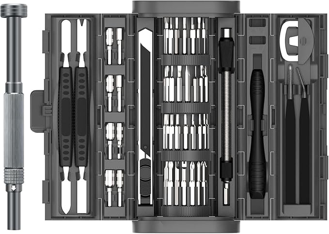 UF-TOOLS 83 in 1 Electronics Precision Screwdriver Set, Professional Magnetic Repair Tool Kit with 71 Bits for Computer, PC, Phone, Laptop,Drones, Watch, Xbox, PS5