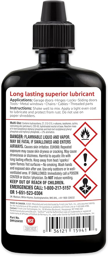 DuPont Multi-Use Lubricant Squeeze Bottle, 4 Oz