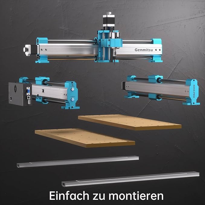 SainSmart Genmitsu 4040 PRO CNC Milling Machine, Support 4-Axis and WiFi Module, Upgraded Lead Screw Drive for Woodworking, Metal and Acrylic Cutting, Milling, GRBL Control