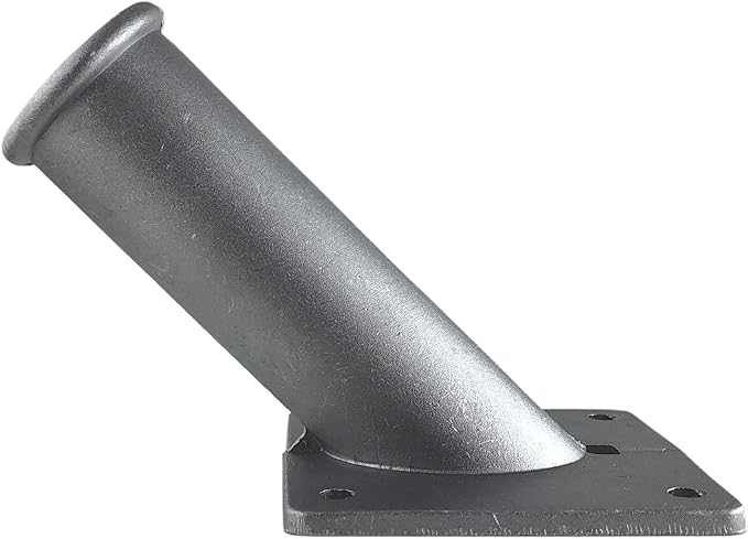 Aluminum Flag Pole Bracket Mount - Fits Most 1.25 Inch Flag Poles - Gray