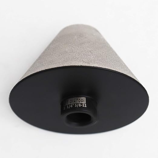 DT-DIATOOL Diamond Beveling Chamfer Bits for Granite Marble Tiles Existing Holes Enlarging Polishing Shaping Size of 27mm to 3-1/4 Inch Pack of 2