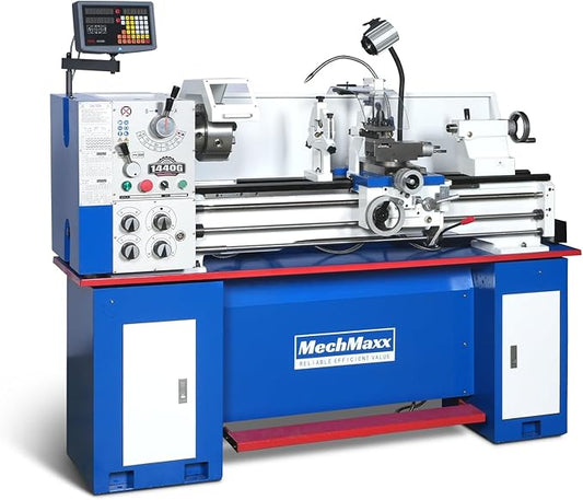 Industrial Metal Lathe Machine with DRO 14'' x 40'' High Precision 84-1850 RPM Variable Speed Metal Working Machine 2HP Small Lathe with Stand竊똌odel 1440G