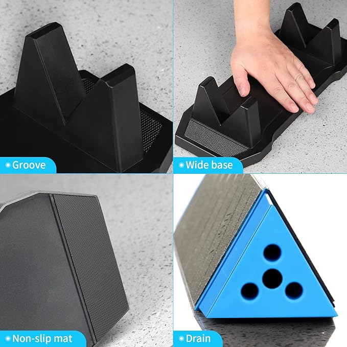 DMD Diamond Whetstone Knife Sharpener, 3-Sided Grit Coarse 150 | Medium 325 | Extra Fine 1200, Multi-Use Diamond Plate Honing Stone, Professional Sharpening Tool for Kitchen, Outdoor & Workshop
