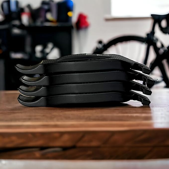 Bike Tire Levers ??Set of 4 Ultra-Strong Bicycle Tire Removal Tools | Ergonomic Easy-Grip, Interlocking Design | Road, MTB, Gravel & BMX Flat Repair Kit | Made in USA