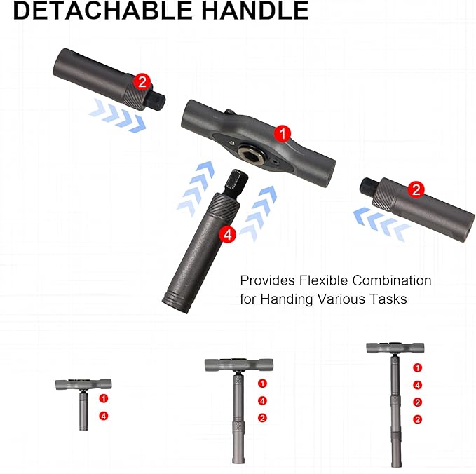 42 in 1 Magnetic Screwdriver Set, DIY Ratchet Screwdriver Set, Multi Bit Screw Driver Set Kit with Case, Handle Detachable, Portable Repair Tool for Electronics, Glasses, Bicycles & Home Repair