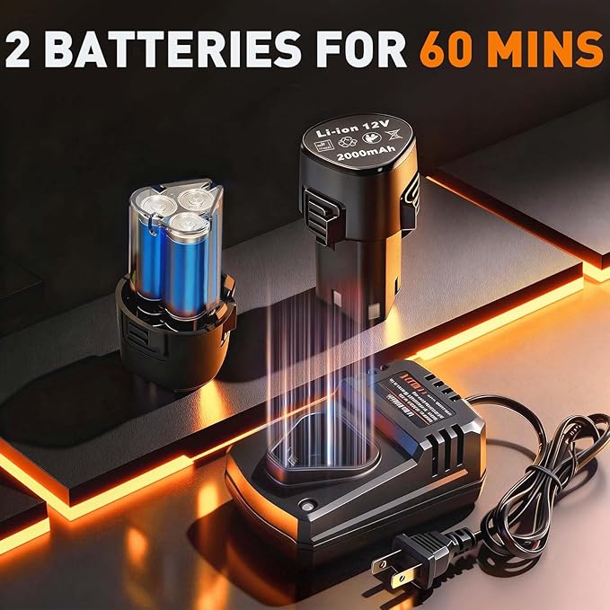 Protmex Mini Buffer Polisher - 12V RO/DA Car Polisher with 8 Variable Speeds - 1.2/1.6/2 Inch Orbital Polisher Machine with 22 Pads - Cordless Mini Polisher for Car Detailing Polishing Waxing, Short