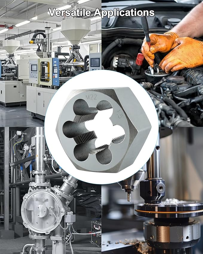 M22 x 1.5 Carbon Steel Hex Rethreading Die for Right Hand