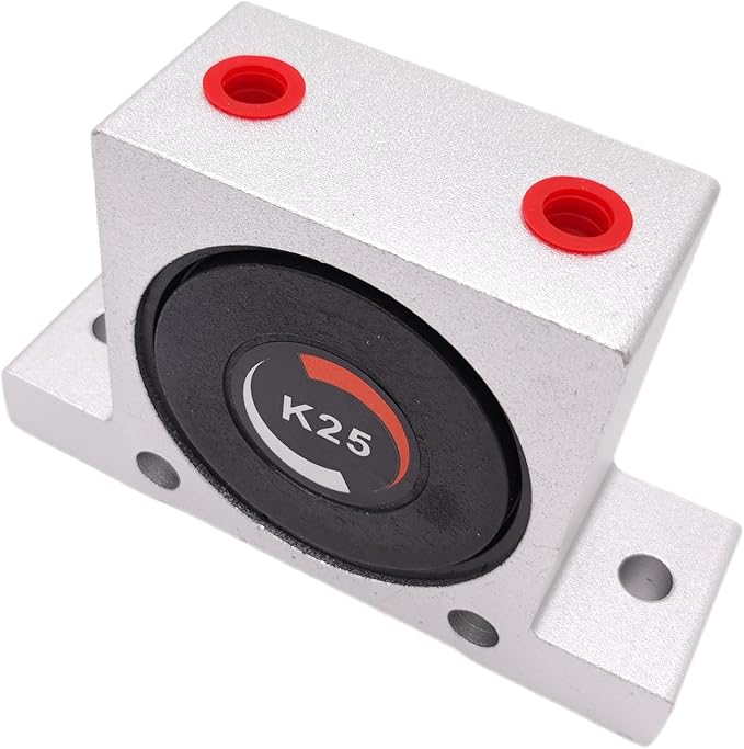 K 1/4'' K25 Thread Pneumatic Vibrator Power Concrete Vibrator Ball Type Aluminum Alloy Air Turbine Oscillator with Silencer