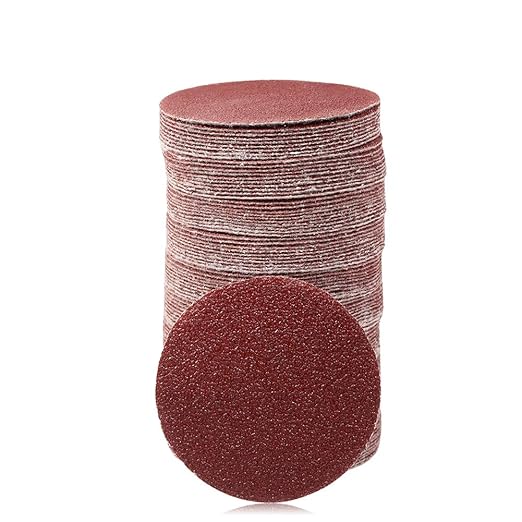 SPEEDWOX 100pcs Sanding Discs 3 Inch Sandpaper 40 Grit Hook and Loop Sanding Discs for Drill Grinder Rotary Tools No Hole