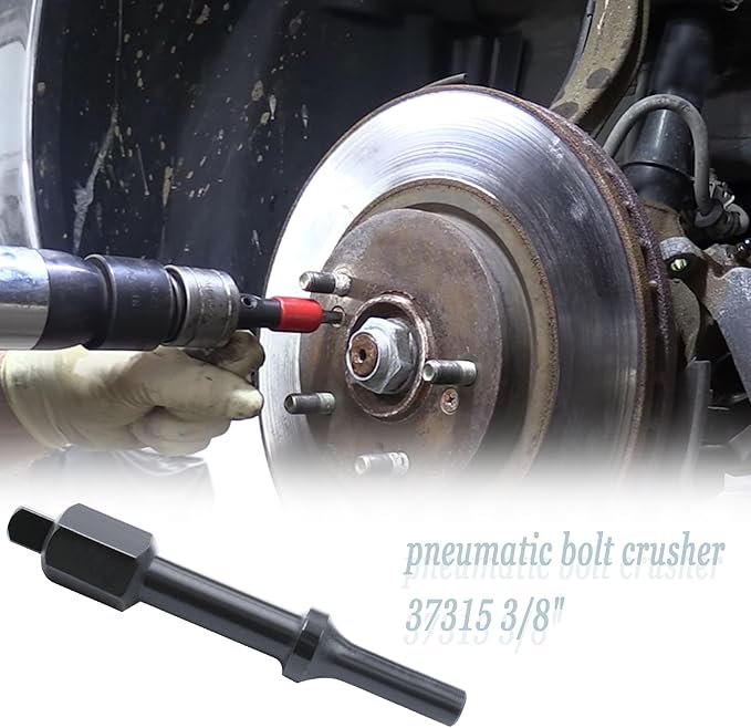 32029 Air Hammer Socket Adapter,37315 3/8" & 37316 1/2" Shake 'n Break Pneumatic Hammer Bolt Breaker Air Hammer Attachment 2pcs