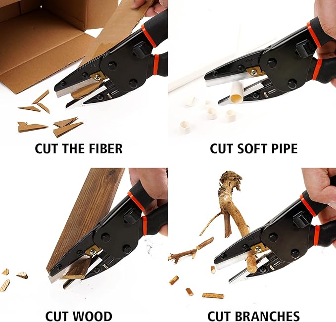 Heavy Duty Scissors All Purpose - Multipurpose Utility Cutter,6 in 1 Function,Availabe for Industry and Home Use,Cutting for Soft Pipe/Fibre/Wood/Iron Wire/Box/Paper