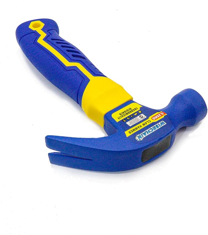8 oz Professional Small Claw Hammer 45# Steel – Anti-Slip Grip & Nail Starter