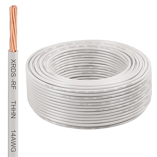 14AWG THHN Wire 150FT ??Electrical Building Wire Stranded Bare Copper Conductor with PVC and Nylon Insulation, Heat and Oil Resistant Cable