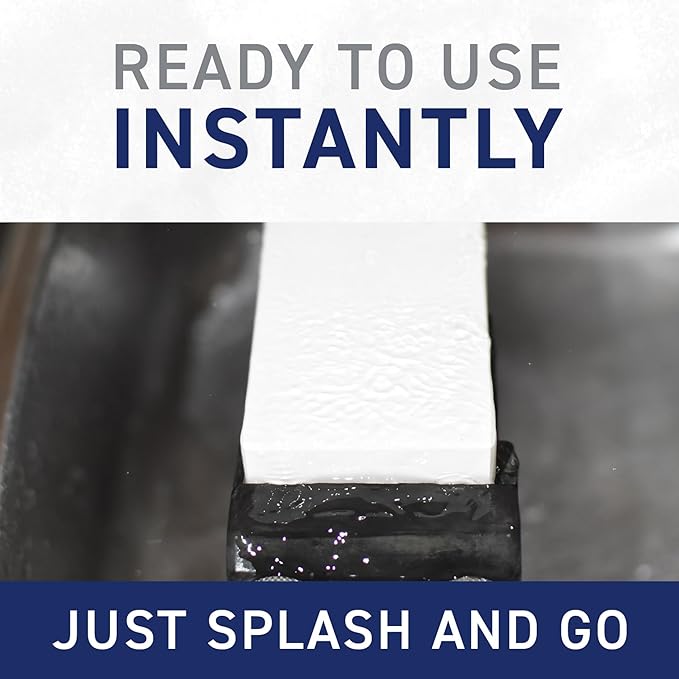 RIN [High-density. Tightly compacted.] Splash & Go, Whetstone Sharpening stone grit w/Nagura, 7.1" x 2.4" x 0.8" (Ideal for home-use), Made in Japan (#3000)