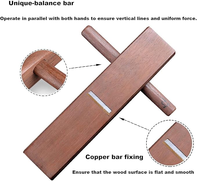 Hand Planer, Wooden Plane with Sandpaper for Woodworking,Jack Block Plane for wood surface,Hand planes for Wooden Carpenter, woodcraft, Smoothing,Trimming,polishing supplies (Style A)