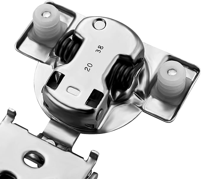 Ravinte 50 Pack 25 Pair 3/4 inch Overlay Cabinet Hinges Kitchen Soft Close Cabinets Hinges Hidden Door Hinge for Kitchen Cabinet Hinges Stainless Steel Adjustable Hinges Satin Nickel Cabinet Hardware