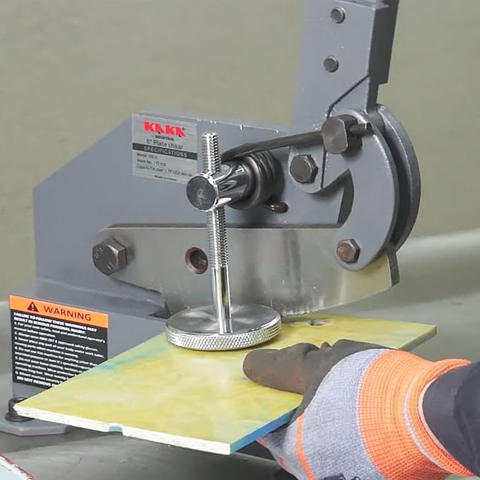 KAKA INDUSTRIAL Metal Shear, 5 Inch Sheet Metal Cutter for Steel Bars and Copper Plates,Hand Tool for Auto Repair, HVAC Duct Trimming,DIY Workshops HS-5