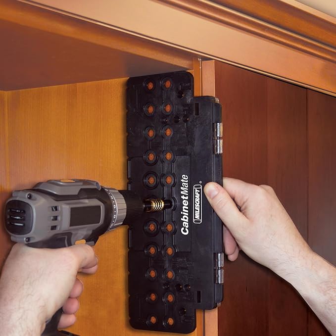 Milescraft 7300 Cabinet Kit ??Cabinet Hardware Jig, Shelf Pin Jig, Hinge Jig and Drawer Slide Jig. Cabinet Handles, Drilling Jig, Euro Concealed Hinge Jig, Drawer Installation Jig ??Ultimate Bundle