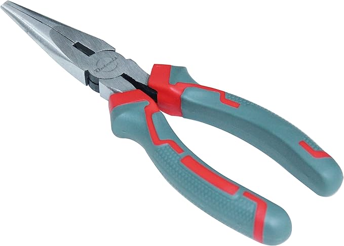 Long Nose Pliers 8 inch - Precision Needle Nose Pliers with Wire Cutters - Pack 1