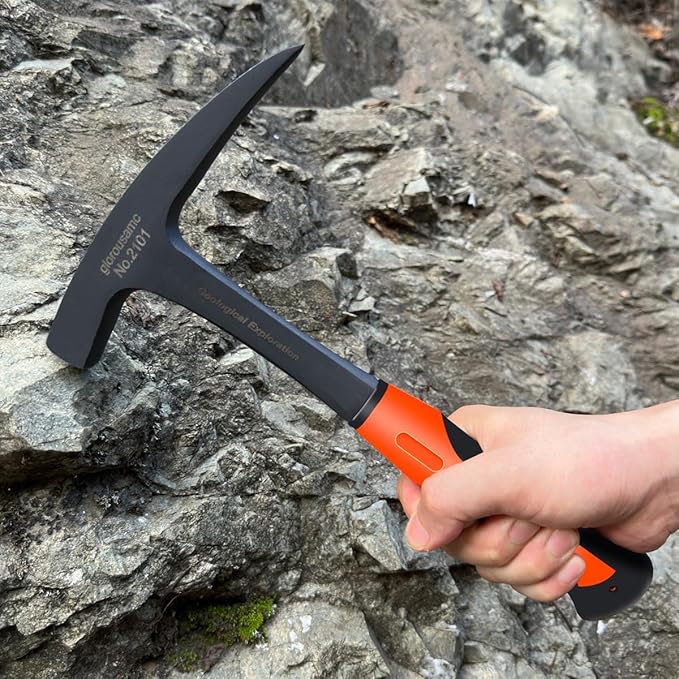 Rock Pick - 28 oz Geological Hammer with Pointed Tip-Masonry Hammer-081624