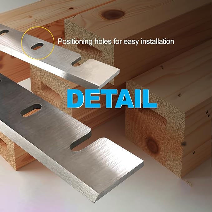 Planer Blades Knives HSS for DeWalt DW733 DW7332 Thickness Planers with 12.5 Inches Replacement Heat Treated 1 Set (2 pcs)