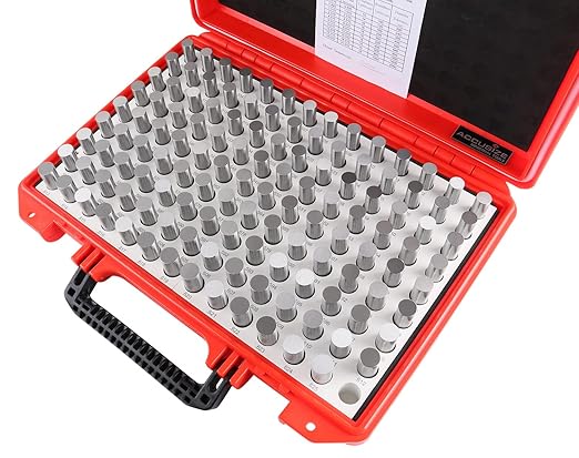Accusize Industrial Tools 0.501'' to 0.625'' Minus Class Zz Pin Gauge Set, 125 Pcs/Set, 2'' Overall Length, M3(-)