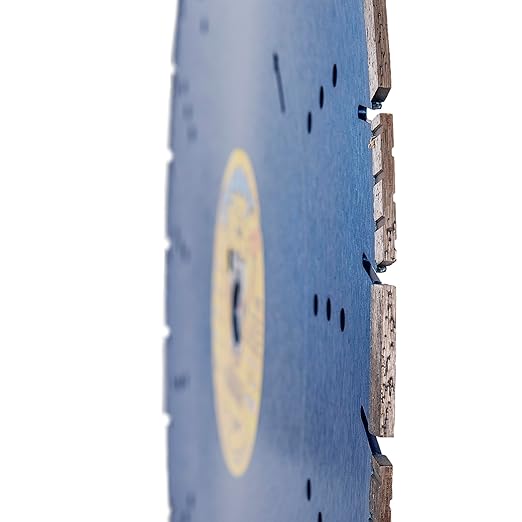 Cougar S 20 Inch Concrete Diamond Blade, Supreme Segmented Blade, Dry/Wet Fast Cutting High-PSI Concrete, Asphalt, Green Concrete, Stone, 1" Arbor