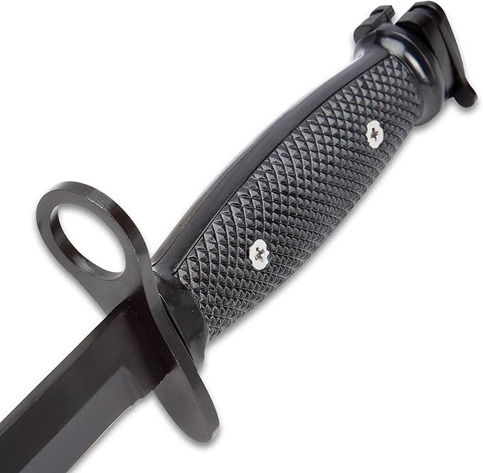 BUDK Tactical M7 Bayonet With Metal Sheath | Fixed Blade Military-Style Knife | Stainless Steel Construction | Secure Locking Sheath | Rugged Design for Outdoor Survival, Camping & Field Use