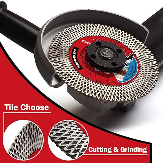 5Pcs/Lot 4.5" Tile Saw Blade Diamond Cutting Blade for Cutting and Grinding Porcelain Tile Granite Marble (4.5", 5)