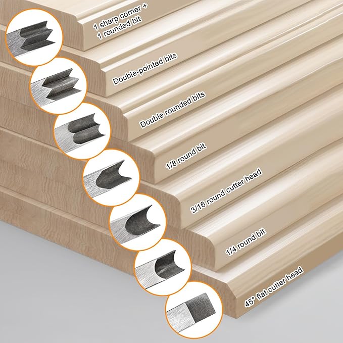 Chamfer Plane with Auxiliary Locator, Woodworking Hand Planer for Quick Edge Planing and radian Corner Plane Trimming, Hand Chamfering Planer for Professional Woodworkers