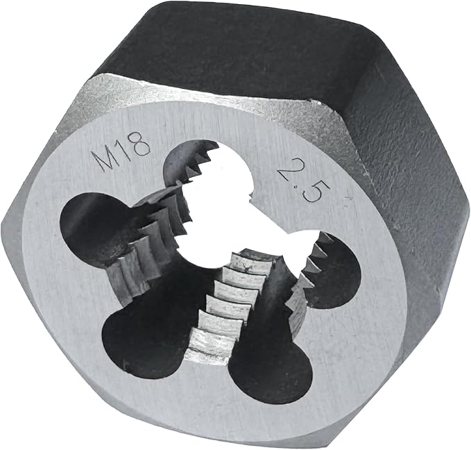 Yamesh M18 x 2 .5 Hex Die Rethreading Die Thread Die Carton Steel For Right Hand