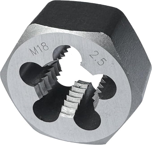 Yamesh M18 x 2 .5 Hex Die Rethreading Die Thread Die Carton Steel For Right Hand