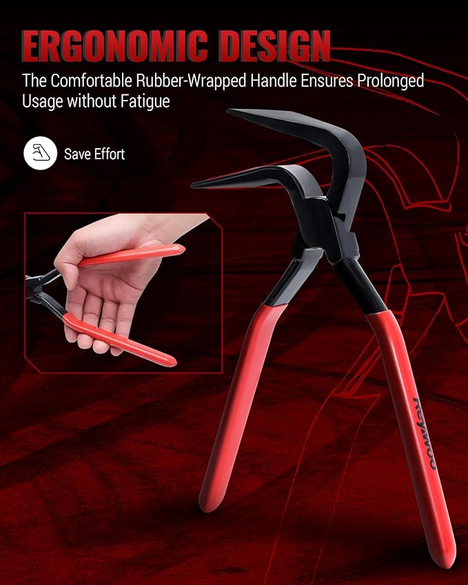 Hand Seamers Sheet Metal Tools, 3 Pieces Sheet Metal Bender for Bending and Flattening Sheet Metal, Straight Jaw, 45째, and 90째 Metal Bending Tool with Tool Box Storage Case