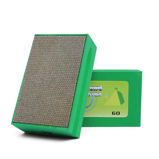 Diamond Hand Polishing Pads 60 Girt Sanding Bolcks Foam Back for Granite Marble Concrete Stone Tile Wet Dry Finishing