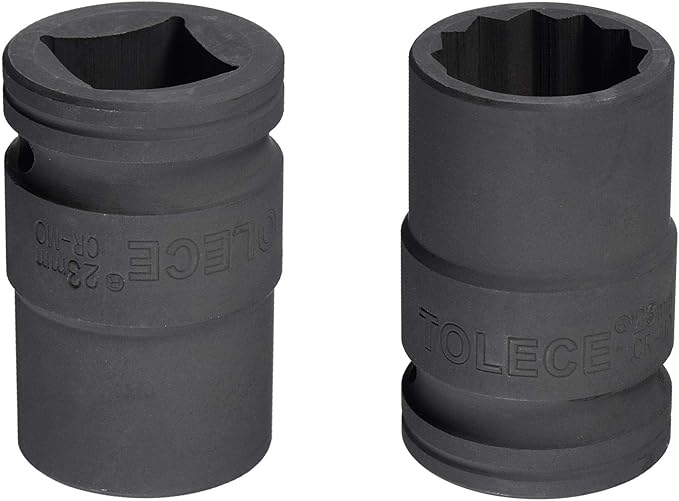uxcell 3/4-Inch Drive 23mm 12-Point Impact Socket, CR-MO Steel 56mm Length, Standard Metric Sizes
