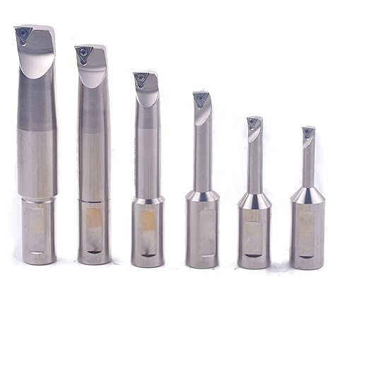 R8 Boring Head 3 Inch and 3/4 Shank Boring Bar 6pcs Set (Inserts Included) 3/4" - 4"