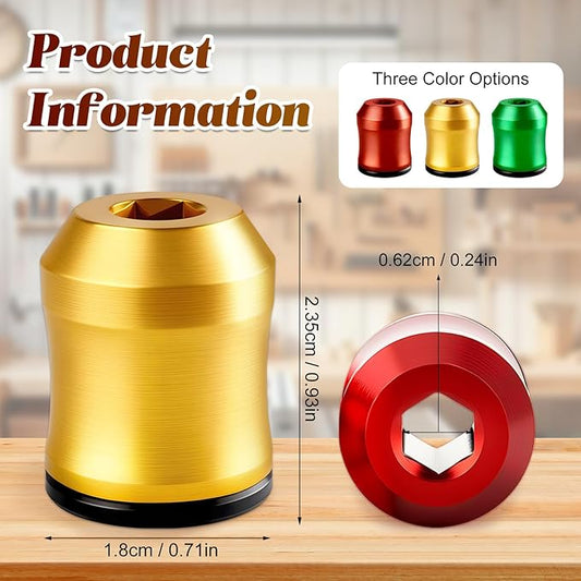 3PCS Magnetic Screw Ring, 3-in-1 Screwdriver Head Magnetic Ring,Screwdriver Head Magnetic Ring with Anti-Slip Design for Drill Tools, Mechanics, Carpenters, Household Repairs