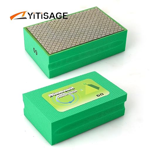 1pc Diamond Hand Polishing Pads Grit 60 Foam Sanding Block for Ceramic Tile Glass Grinding,Sanding Blocks Polishing