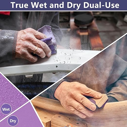 30-Sheet Premium White Corundum 1000 Grit Sandpaper, 9 x 3-2/3 Inch Wet Dry Abrasive Sheets for Wood Metal Automotive Sanding and Polishing
