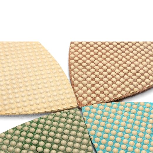 Diamond Triangular Polishing Pads Glass Triangular Sanding Pads, for Concrete Granite Marble Glass (4 PCS)