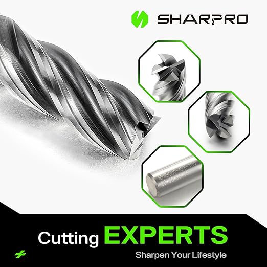 10mm Shank End Mill 10mm Cutting Dia. 4 Flutes AlCrN Coated Carbide Square CNC End Mills, Apply for Alloy Steel, Stainless Steel, and Various Cast Iron