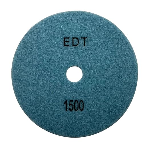 7" High Performance Dry Stone/Concrete Polishing Pads, 1.5mm Segment Height, Honeycomb Style, 1500 Grit