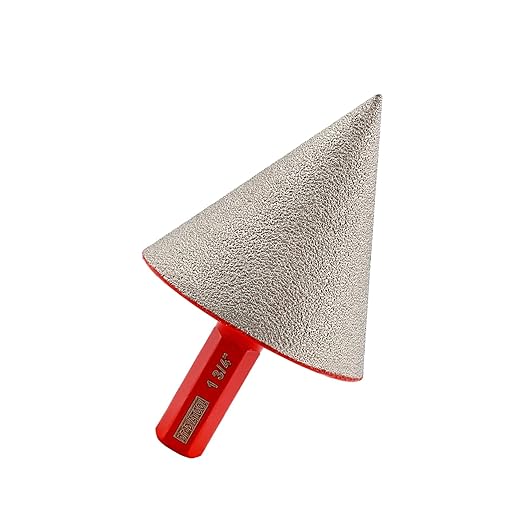 DT-DIATOOL Diamond Beveling Chamfer Bit 1-3/4 Inch with Hex Shank for Tile Porcelain Ceramic Granite Marble Existing Holes Enlarging Polishing Shaping Trimming Repairing