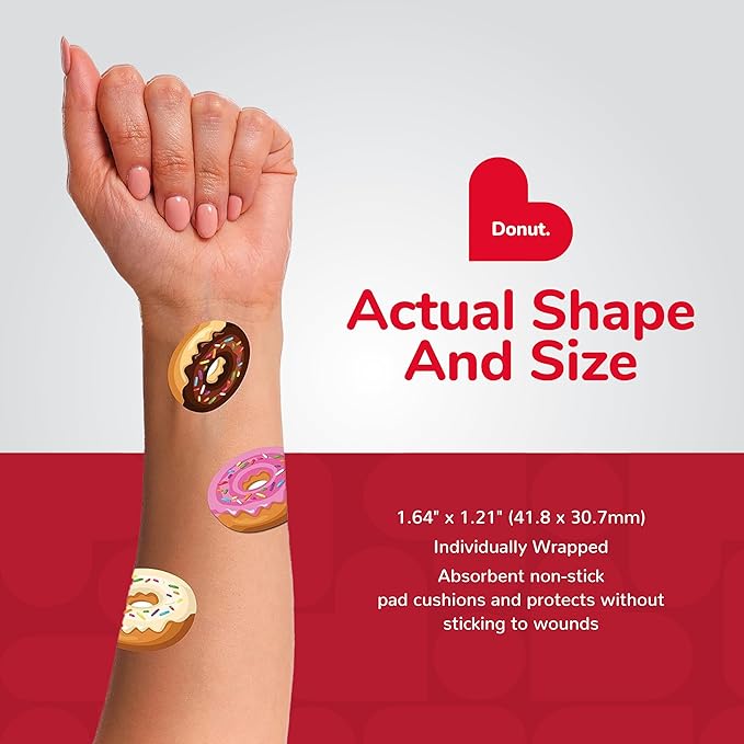 BioSwiss Bandages, Donut Shaped Self Adhesive Bandage Set, Latex Free, Sterile Wound Care, 24 Count