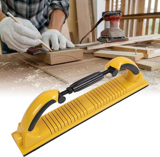 Hand Sanding File Block,70 * 400mm Adjustable Radius Flex Longboard Hand Sanding File Block with Hook & Loop Backing